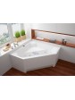Whirlpool bathtub symmetric corner ExclusiveLine BARBOSA 140x140 cm - 1