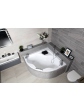 Polish white acrylic symmetrical corner bathtub ESSENTE ORUNA 150x150 cm with a guarantee of 15 years acrylic coating - 2