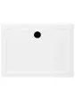 120x100 rectangular shower tray, high, top view, PRESTON model