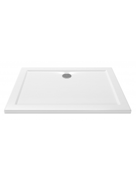 Rectangular low profile slimline shower tray PRESTON 120x80x4 cm for a senior, elderly or disabled person