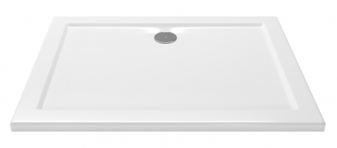 Rectangular low profile slimline shower tray PRESTON 120x80x4 cm for a senior, elderly or disabled person