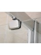 Drzwi prysznicowe wnękowe uchylne dwuskrzydłowe DUO ACTIVE 100x190 cm - 5