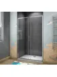 Drzwi prysznicowe wnękowe 130x195 cm rozsuwane szkło 6 mm - model Easy Slider