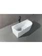 Large freestanding corner bathtub 180x80 LAOLA left