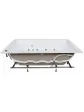 Duża wanna z hydromasażem dwuosobowa  jacuzzi dla dwojga 190x120 cm model Excellent - Essente