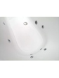 Wanna wolnostojąca z hydromasażem 180x80 SORENA OVAL z obudową frontową
