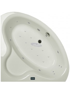 Whirlpool bathtub symmetric FORCA 130x130 cm