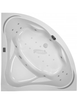 Corner jacuzzi bathtub with hydromassage 135x135 cm IVEA - ExclusiveLine series