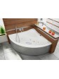 Whirlpool jacuzzi tub of sanitary acrylic - IVEA 145x145 cm made in EU - 1