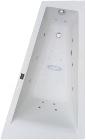 Whirlpool bathtub asymmetric BARBOSA 160x100 cm