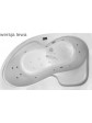 Whirlpool massage tub asymmetric ExclusiveLine ORUNA 160x100 cm - 19