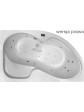 Whirlpool massage tub corner ExclusiveLine ORUNA 170x100 cm - 18