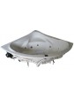 Symmetric corner hydromassage bathtub 135x135 IVEA