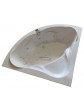 Whirlpool jacuzzi tub of sanitary acrylic - IVEA 145x145 cm made in EU - 4
