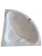 Whirlpool jacuzzi tub of sanitary acrylic - IVEA 145x145 cm made in EU - 10