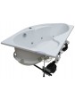 Whirlpool massage tub asymmetric ExclusiveLine ORUNA 160x100 cm - 15