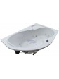 Whirlpool massage tub asymmetric ExclusiveLine ORUNA 160x100 cm - 11