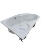 Whirlpool massage tub asymmetric ExclusiveLine ORUNA 160x100 cm - 6