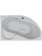 Whirlpool massage tub asymmetric ExclusiveLine ORUNA 160x100 cm - 5