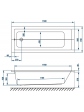 Rectangular acrylic bathtub PrimaLine QUATRO 160x70 - 1