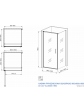 Corner shower cubicle CUADRADO 90x90x190 cm - 2