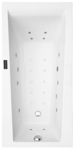 Whirlpool bathtub acrylic rectangular ExclusiveLine BARBOSA 170x75 cm Whirlpool bathtub rectangular BARBOSA 170x75 cm