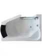 Walk-in tub with opening door for seniors - MEDICA 135x90 cm