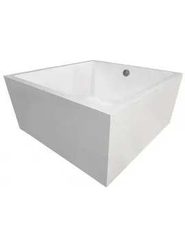 Freestanding square bathtub - SERANO 130x130 cm
