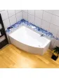 Corner bathtub with BERNO casing, 150x90 cm