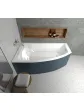 Asymmetric left corner bathtub BERNO 150x90