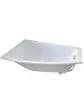 Corner bathtub with overflow and siphon BERNO 150x90 cm