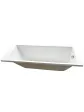 Rectangular bathtub with overflow on legs - 180x80 cm BERNO