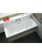 Acrylic bathtub, white, built-in arrangement next to the window - 180x80 cm BERNO