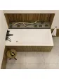 Rectangular acrylic bathtub arranged by the window - 190x90 cm BERNO