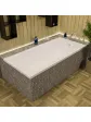 Large built-in rectangular acrylic bathtub - 190x90 cm BERNO