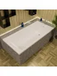 Rectangular acrylic bathtub with overflow - 190x90 cm BERNO