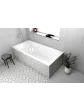 Rectangular bathtub on legs made of sanitary acrylic with a frame - 190x90 cm BERNO