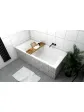 Rectangular built-in white bathroom bathtub, top view - 1900x900 mm BERNO