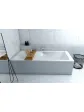 A large, rectangular built-in bathtub - 200x90 cm BERNO DUO