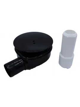 Syfon do brodzika niski czarny do prysznica 90 mm wersja slim