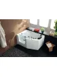 Corner bathtub with door for seniors with massage, 135x90 cm, right, MEDICA model - arrangement