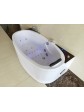 Bathtub with water and air hydromassage 170x85 cm SGM-9110 - LED lighting, bathtub faucet