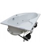 Wanna z hydromasażem spa jacuzzi narożna ORUNA 150x100 cm lewa prawa - 14