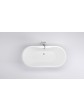 Acrylic freestanding bathtub SARNO white 165.5x75x58 cm - 2