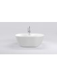Acrylic freestanding bathtub SARNO white 155.5x75x58 cm - 3