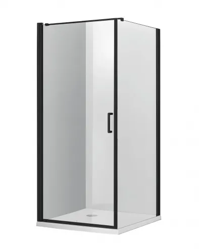 Shower cabin 100x100x190 cm black