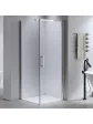 Shower cabin 100x100 cm, tilting, corner shower - SELMA model, arrangement