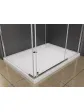 Rectangular bathroom shower cabin 100x80 cm, 6mm glass, transparent chrome