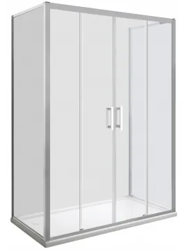 Kabina prysznicowa 120x80 prostokątna przyścienna