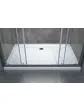 Rectangular wall-mounted sliding shower cabin 90x120